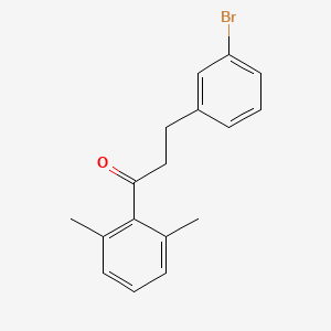 B1522662 3-(3-Bromophenyl)-1-(2,6-dimethylphenyl)propan-1-one CAS No. 898760-27-5