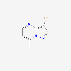 molecular formula C7H6BrN3 B1522666 3-Bromo-7-methylpyrazolo[1,5-A]pyrimidine CAS No. 61552-56-5