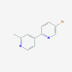 molecular formula C11H9BrN2 B1522667 5-Bromo-2'-methyl-[2,4']bipyridinyl CAS No. 1187168-43-9