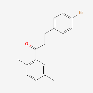 B1522672 3-(4-Bromophenyl)-1-(2,5-dimethylphenyl)propan-1-one CAS No. 898761-49-4
