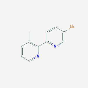 molecular formula C11H9BrN2 B1522676 5'-Bromo-3-methyl-[2,2']bipyridinyl CAS No. 1159281-27-2