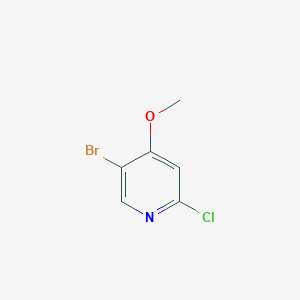 molecular formula C6H5BrClNO B1522679 5-Bromo-2-chloro-4-methoxypyridine CAS No. 880870-13-3