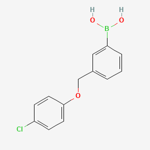 molecular formula C13H12BClO3 B1522690 (3-((4-Chlorophenoxy)methyl)phenyl)boronic acid CAS No. 1256358-70-9