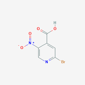 molecular formula C6H3BrN2O4 B1522694 2-Bromo-5-nitro-4-pyridinecarboxylic acid CAS No. 1053655-82-5