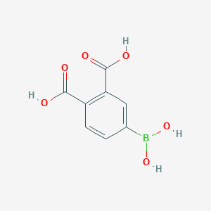 molecular formula C8H7BO6 B1522708 4-Boronophthalic acid CAS No. 1072946-35-0