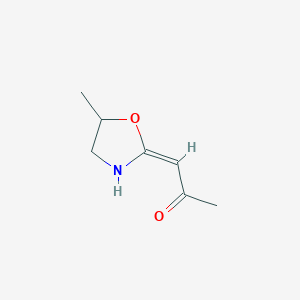 (E)-1-(5-Methyloxazolidin-2-ylidene)propan-2-one
