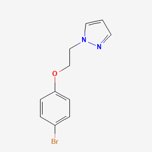 molecular formula C11H11BrN2O B1522712 1-(2-(4-Bromophenoxy)ethyl)pyrazole CAS No. 1150271-30-9