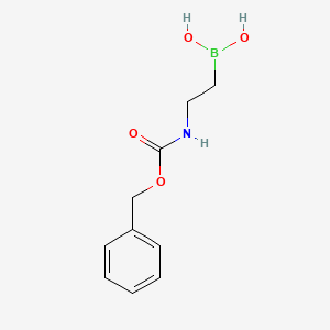 molecular formula C10H14BNO4 B1522732 (2-(((Benzyloxy)carbonyl)amino)ethyl)boronic acid CAS No. 4540-87-8