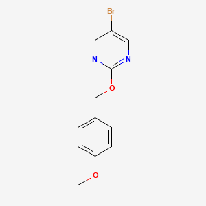 molecular formula C12H11BrN2O2 B1522736 5-Bromo-2-(4-methoxybenzyloxy)pyrimidine CAS No. 1159000-88-0