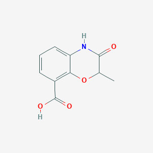 molecular formula C10H9NO4 B1522798 2-methyl-3-oxo-3,4-dihydro-2H-1,4-benzoxazine-8-carboxylic acid CAS No. 1195159-84-2
