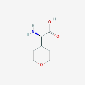 molecular formula C7H13NO3 B152280 (r)-2-Amino-2-(tetrahydro-2h-pyran-4-yl)acetic acid CAS No. 475649-32-2