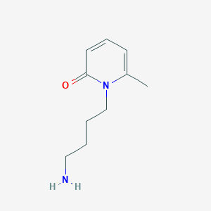 molecular formula C10H16N2O B1522832 1-(4-Aminobutyl)-6-methyl-1,2-dihydropyridin-2-one CAS No. 1176712-56-3
