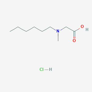 molecular formula C9H20ClNO2 B1522846 2-[Hexyl(methyl)amino]acetic acid hydrochloride CAS No. 1303890-47-2