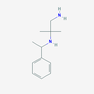 molecular formula C12H20N2 B1522851 (1-Amino-2-methylpropan-2-yl)(1-phenylethyl)amine CAS No. 1258641-28-9