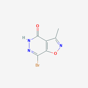 molecular formula C6H4BrN3O2 B15228660 7-Bromo-3-methylisoxazolo[4,5-d]pyridazin-4(5H)-one 
