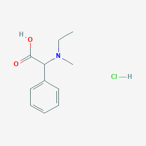 B1522875 2-[Ethyl(methyl)amino]-2-phenylacetic acid hydrochloride CAS No. 1251923-89-3