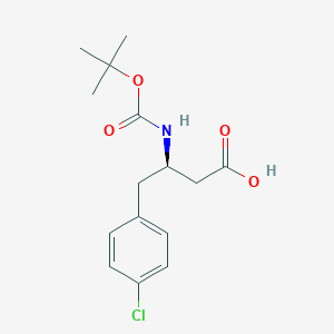 (R)-3-((tert-butoxycarbonyl)amino)-4-(4-chlorophenyl)butanoic acid