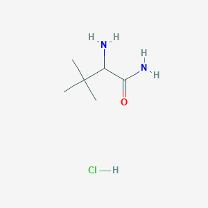 molecular formula C6H15ClN2O B1522890 2-Amino-3,3-dimethylbutanamide hydrochloride CAS No. 359844-68-1