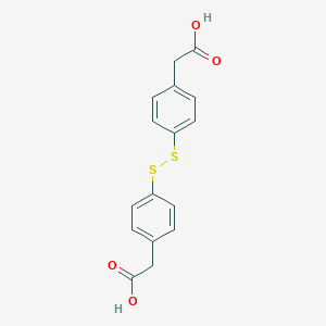 molecular formula C16H14O4S2 B015229 2,2'-(Dithiobis(4,1-phenylene))diacetic acid CAS No. 5325-76-8