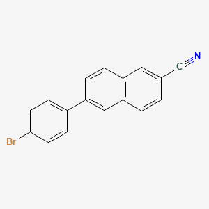 molecular formula C17H10BrN B15229071 6-(4-Bromophenyl)-2-naphthonitrile CAS No. 1228267-66-0