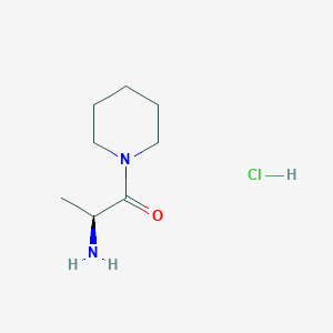molecular formula C8H17ClN2O B1522919 (2S)-2-amino-1-(piperidin-1-yl)propan-1-one hydrochloride CAS No. 916762-49-7