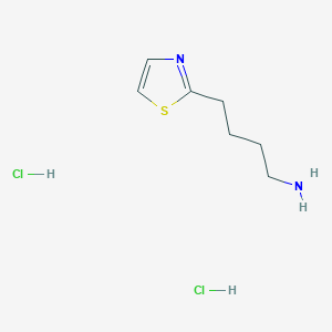 molecular formula C7H14Cl2N2S B1522929 4-(1,3-Thiazol-2-yl)butan-1-amine dihydrochloride CAS No. 1251924-01-2