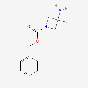 molecular formula C12H16N2O2 B15229713 Benzyl3-amino-3-methylazetidine-1-carboxylate 