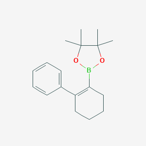 molecular formula C18H25BO2 B152298 4,4,5,5-四甲基-2-(2-苯基-1-环己烯-1-基)-1,3,2-二氧杂硼环己烷 CAS No. 462636-88-0