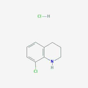 molecular formula C9H11Cl2N B1522991 8-Chloro-1,2,3,4-tetrahydroquinoline hydrochloride CAS No. 1258639-57-4