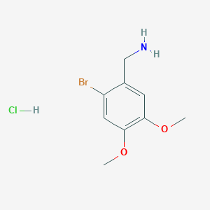 (2-Bromo-4,5-dimethoxyphenyl)methanamine hydrochloride