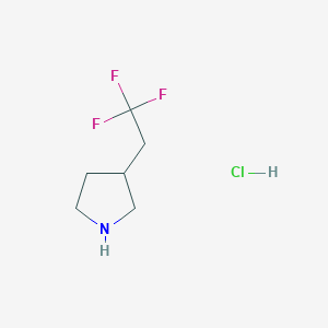 3-(2,2,2-Trifluoroethyl)pyrrolidine hydrochloride