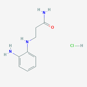 3-[(2-Aminophenyl)amino]propanamide hydrochloride