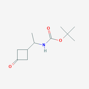 molecular formula C11H19NO3 B15230141 tert-Butyl(1-(3-oxocyclobutyl)ethyl)carbamate 