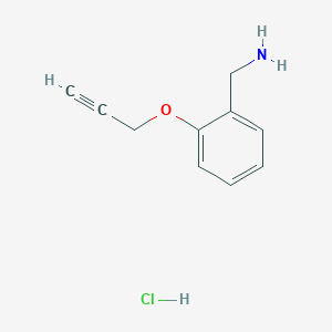 [2-(Prop-2-yn-1-yloxy)phenyl]methanamine hydrochloride