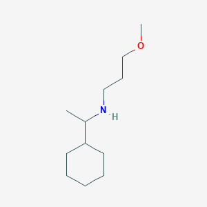 molecular formula C12H25NO B15230233 N-(1-cyclohexylethyl)-3-methoxypropan-1-amine 