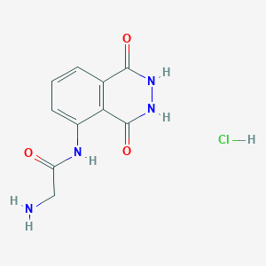 2-amino-N-(1,4-dioxo-1,2,3,4-tetrahydrophthalazin-5-yl)acetamide hydrochloride