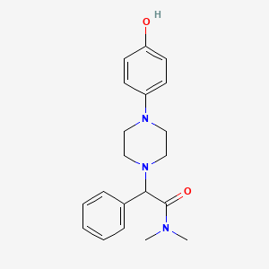 2-[4-(4-hydroxyphenyl)piperazin-1-yl]-N,N-dimethyl-2-phenylacetamide