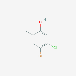 molecular formula C7H6BrClO B1523040 4-Bromo-5-chloro-2-methylphenol CAS No. 1092460-50-8