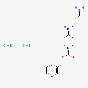 Benzyl 4-[(3-aminopropyl)amino]piperidine-1-carboxylate dihydrochloride