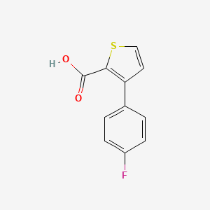 molecular formula C11H7FO2S B1523048 3-(4-Fluorophenyl)thiophene-2-carboxylic acid CAS No. 1094325-89-9