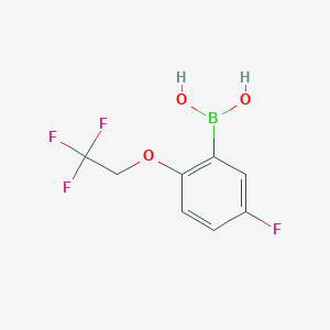 molecular formula C8H7BF4O3 B1523049 5-Fluoro-2-(trifluoroethoxy)phenylboronic acid CAS No. 1313760-94-9
