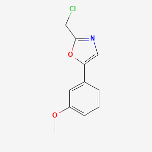2-(Chloromethyl)-5-(3-methoxyphenyl)-1,3-oxazole