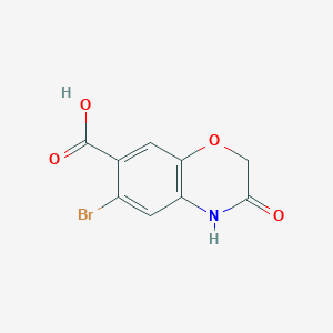 6-bromo-3-oxo-3,4-dihydro-2H-1,4-benzoxazine-7-carboxylic acid