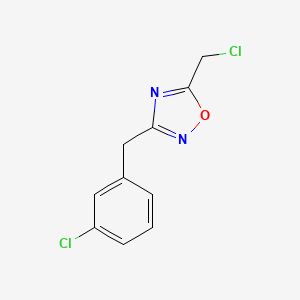 5-(Chloromethyl)-3-[(3-chlorophenyl)methyl]-1,2,4-oxadiazole