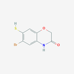 6-bromo-7-sulfanyl-3,4-dihydro-2H-1,4-benzoxazin-3-one