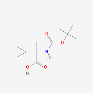 2-{[(Tert-butoxy)carbonyl]amino}-2-cyclopropylpropanoic acid
