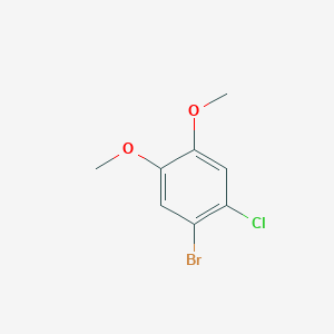 molecular formula C8H8BrClO2 B1523080 1-Bromo-2-chloro-4,5-dimethoxybenzene CAS No. 753502-60-2