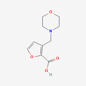 molecular formula C10H13NO4 B1523082 3-(Morpholin-4-ylmethyl)furan-2-carboxylic acid CAS No. 865471-47-2