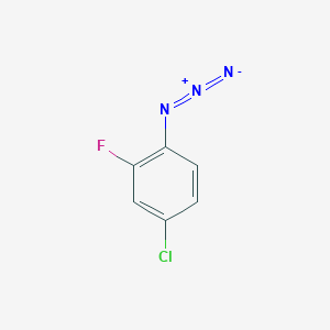 molecular formula C6H3ClFN3 B1523085 1-Azido-4-chloro-2-fluorobenzene CAS No. 864866-27-3