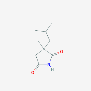 3-Methyl-3-(2-methylpropyl)pyrrolidine-2,5-dione